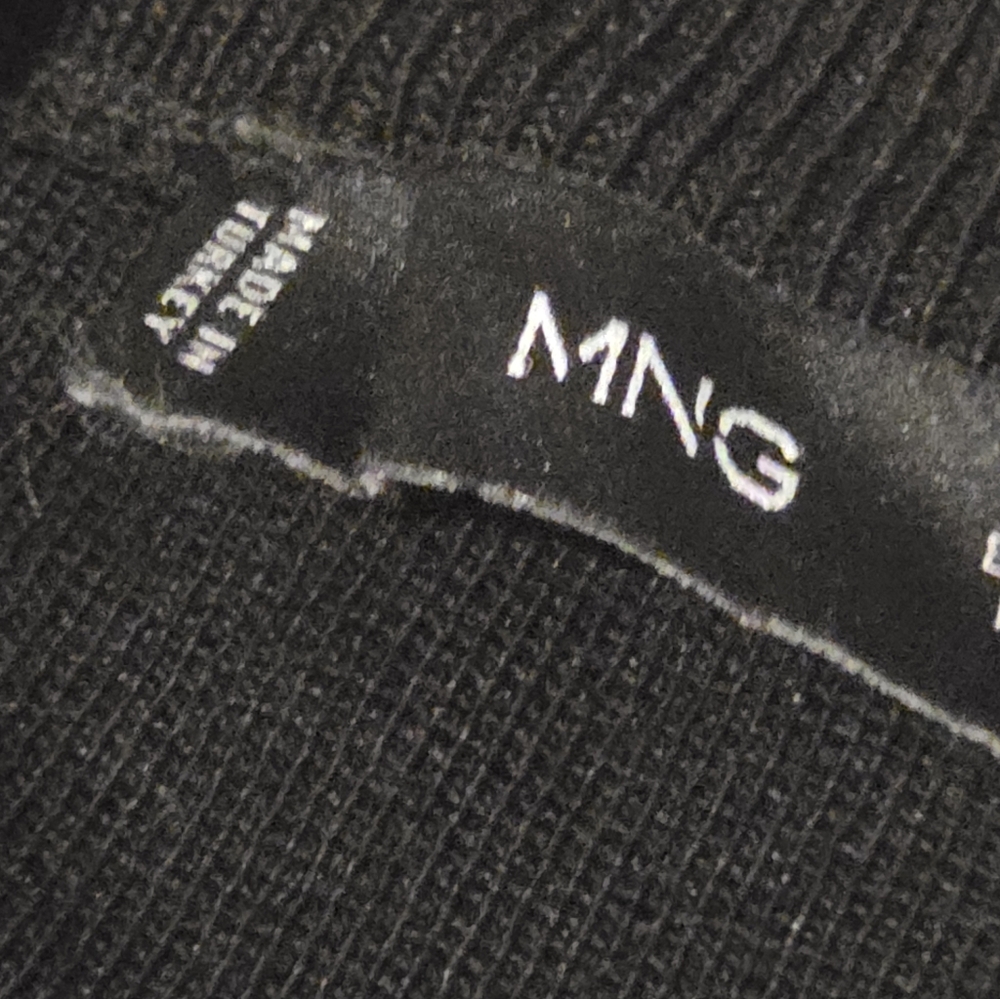 MNG Snap Front Black Cardigan Sweater Size S - Picture 2 of 6
